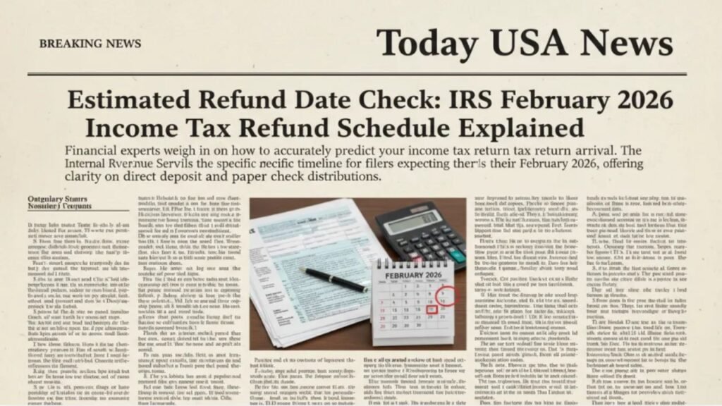 IRS February 2026 Income Tax Refund